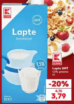 Kaufland K classic lapte uht Ofertă