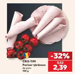Kaufland Cris-tim parizer țărănesc de porc Ofertă