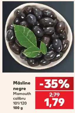 Kaufland Mamouth măsline negre calibru 101/120 Ofertă