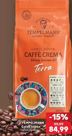 Kaufland Tempelmann Caffè Crema Terra Ofertă