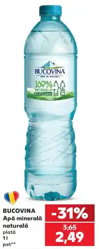 Kaufland Bucovina Apă minerală naturală Ofertă