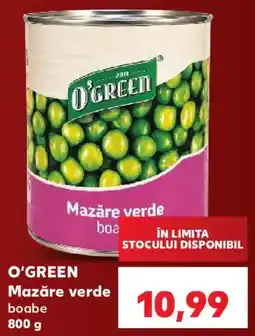 Kaufland O'green mazăre verde boabe Ofertă