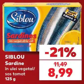 Siblou sardine în ulei vegetal/ sos tomat