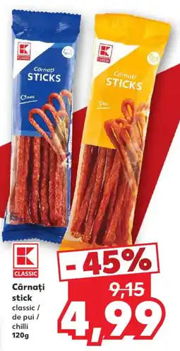 Kaufland Classic cárnați sticks Ofertă