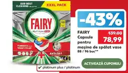 Kaufland Fairy capsule pentru mașina de spălat vase Ofertă
