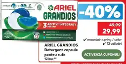 Kaufland Ariel grandios detergent capsule pentru rufe Ofertă