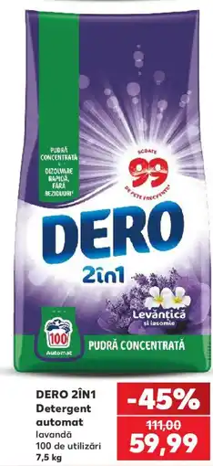 Kaufland Dero 2in1 Detergent automat Ofertă
