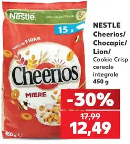 Kaufland Nestle cheerios chocapic lion cookie crisp cereale integrale Ofertă