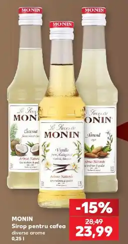 Kaufland Monin sirop pentru cafea diverse arome Ofertă