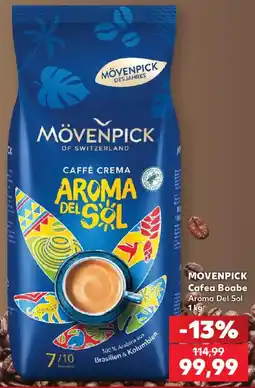 Kaufland Mövenpick cafea boabe aroma del sol Ofertă