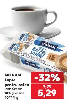 Kaufland Milram lapte pentru cafea irish cream Ofertă