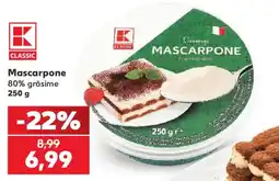 Kaufland K classic mascarpone Ofertă