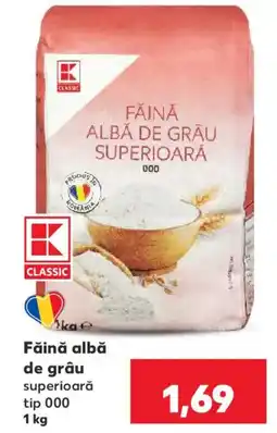 Kaufland Classic făină albă de grâu superioară tip 000 Ofertă