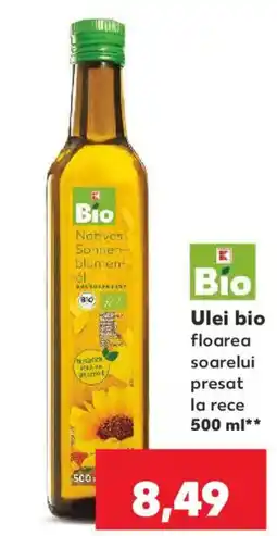 Kaufland Bio Ulei bio floarea soarelui presat la rece Ofertă
