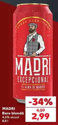 Kaufland Madri bere blondă Ofertă