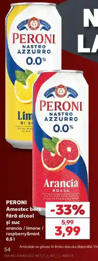 Kaufland Peroni amestec bere fără alcool Ofertă