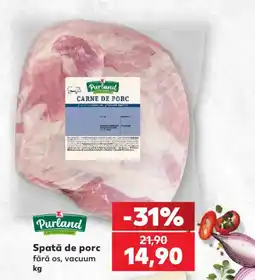 Kaufland Purland spată de porc fără os Ofertă