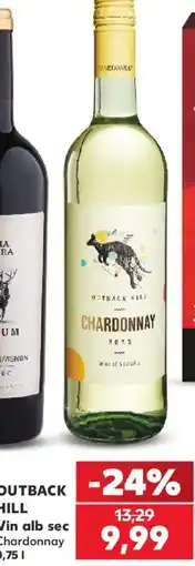 Kaufland Outback Hill vin alb sec Chardonnay Ofertă