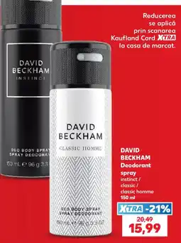 Kaufland David beckham deodorant spray Ofertă
