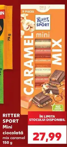 Kaufland Ritter Sport mini ciocolată mix caramel Ofertă