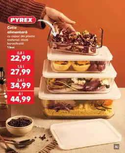 Kaufland Pyrex cutie alimentară cu capac din plastic Ofertă
