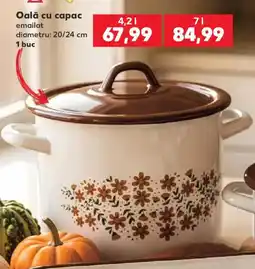 Kaufland Oală cu capac emailat Ofertă