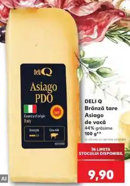 Kaufland DELI Q Brânză tare Asiago de vacă Ofertă