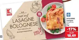 Kaufland K-CLASSIC Lasagna cu carne de porc Ofertă