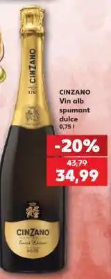 Kaufland CINZANO Vin alb spumant dulce Ofertă
