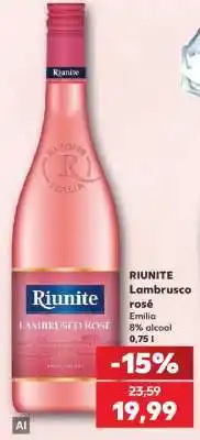 Kaufland RIUNITE LAMBRUSCO Rosé + Ofertă