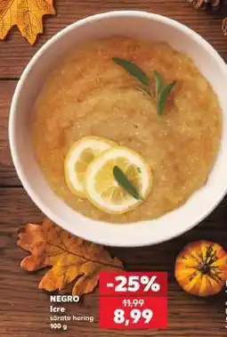 Kaufland NEGRO Icre sărate hering Ofertă