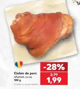Kaufland Ciolan de porc afumat, cu os Ofertă