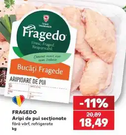 Kaufland FRAGEDO Aripi de pui secţionate Ofertă