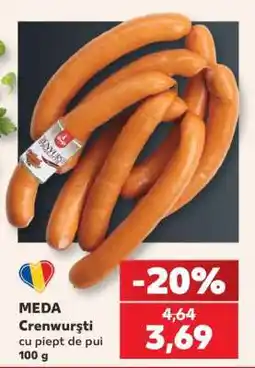 Kaufland MEDA Crenwurști cu piept de pui 100 g Ofertă