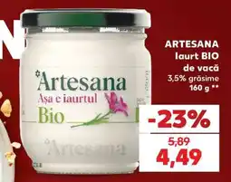 Kaufland ARTESANA Iaurt BIO de vacă Ofertă