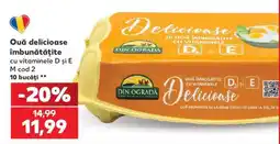 Kaufland Ouă delicioase îmbunătățite cu vitaminele D și E Ofertă