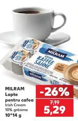 Kaufland MILRAM Lapte pentru cafea Irish Cream Ofertă