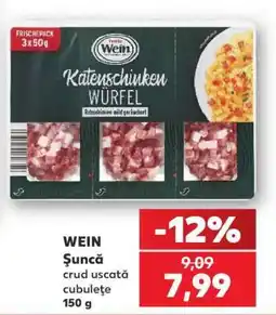 Kaufland WEIN Șuncă crud uscată cubulețe 150 g Ofertă
