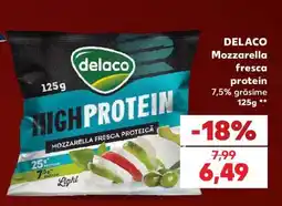Kaufland DELACO Mozzarella fresca protein Ofertă