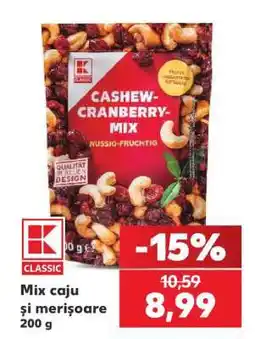 Kaufland Mix caju și merișoare 200 g Ofertă