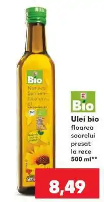 Kaufland Ulei bio floarea soarelui presat la rece 500 ml Ofertă
