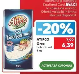 Kaufland ATIFCO Orez bob rotund 1 kg Ofertă