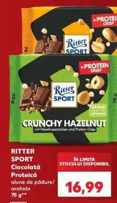 Kaufland RITTER SPORT Ciocolată Proteică Ofertă