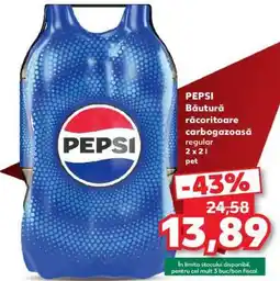 Kaufland PEPSI Băutură răcoritoare carbogazoasă regular 2 x 2 l pet Ofertă