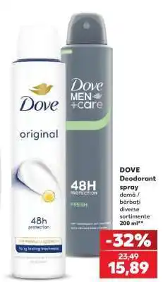 Kaufland DOVE Deodorant spray Ofertă
