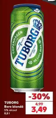 Kaufland TUBORG Bere blondă Ofertă