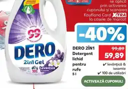 Kaufland DERO 2ÎN1 Detergent lichid pentru rufe 5 l Ofertă