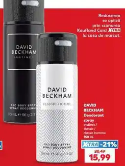 Kaufland DAVID BECKHAM Deodorant spray Ofertă