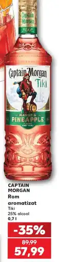 Kaufland Captain Morgan Rom aromatizat Tiki Ofertă