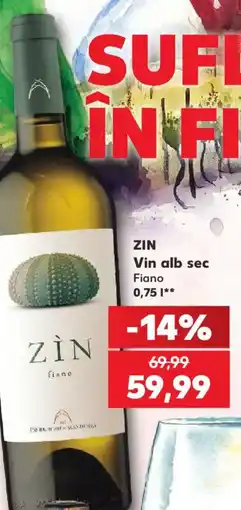 Kaufland Zin vin alb sec Ofertă